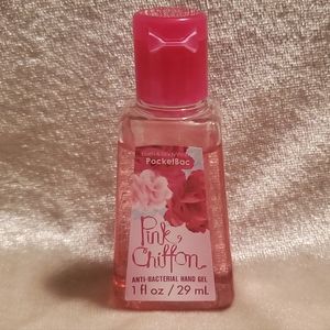 3/$15 Bath & Body Works Pink Chiffon Glitter PocketBac Hand Gel Anti…